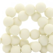 Acryl kralen mat rond 10mm Pastel yellow
